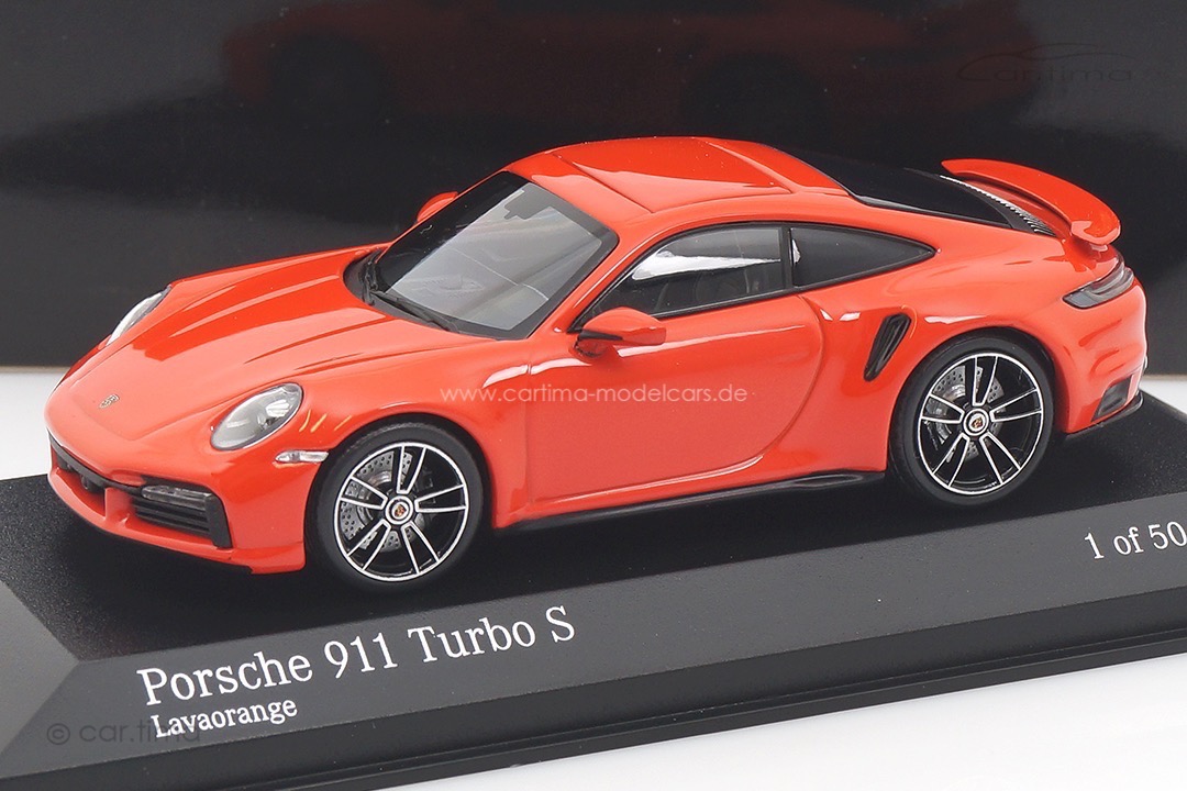 Porsche 911 (992) Turbo S Lavaorange Minichamps 1:43 410069476