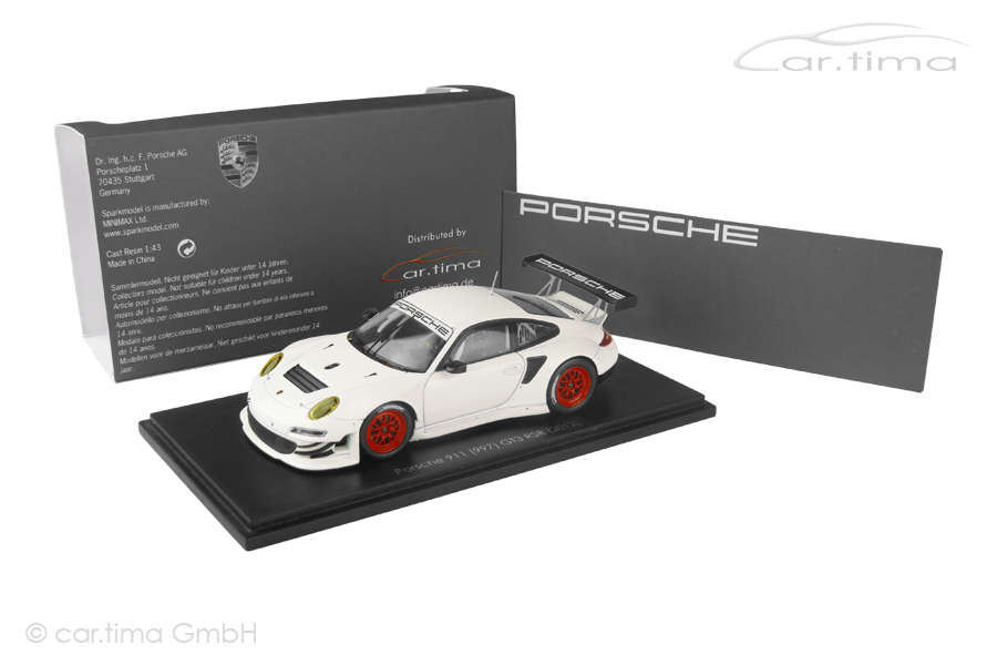 Porsche 911 (997 II) GT3 RSR Plain Body 2012 Japan Edition Spark car.tima EXCLUSIVE 1:43