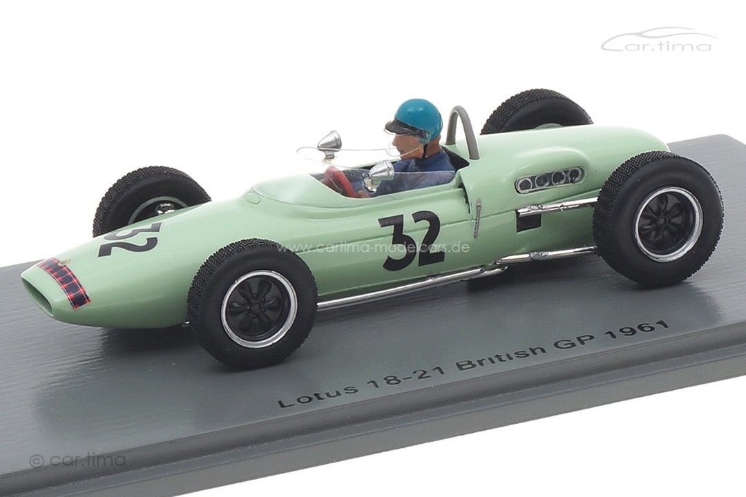 Lotus 18-21 GP Großbritannien 1961 Lucien Bianchi Spark 1:43 S7446 Lotus 18-21 GP Großbritannien 1961 Lucien Bianchi Spark 1:43 S7446