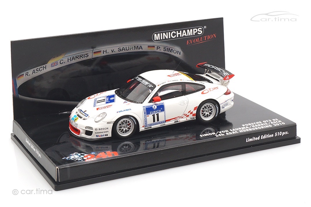 Porsche 911 (997 II) GT3 RS 24h Nürburgring 2010 Minichamps 1:43 437106711