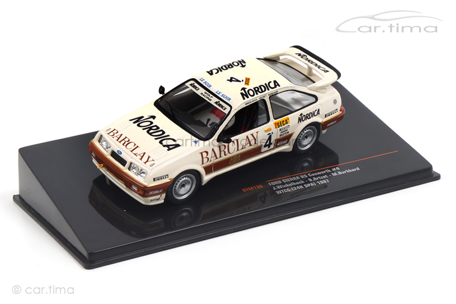 Ford Sierra RS Cosworth 24h Spa 1987 Artzet/Burkhard/Winkelhock IXO 1:43 GTM136 Ford Sierra RS Cosworth 24h Spa 1987 Artzet/Burkhard/Winkelhock IXO 1:43 GTM136
