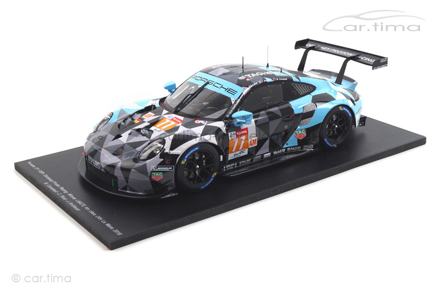 Porsche 911 RSR Winner LMGTE AM 24h Le Mans 2018 Andlauer/Campbell/Ried Spark 1:18 18S397