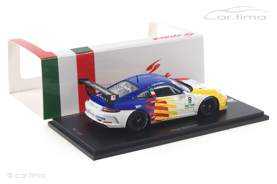 Porsche 911 GT3 Cup Winner Monza 2019 Diego Bertonelli Spark 1:43 SI009 Porsche 911 GT3 Cup Winner Monza 2019 Diego Bertonelli Spark 1:43 SI009