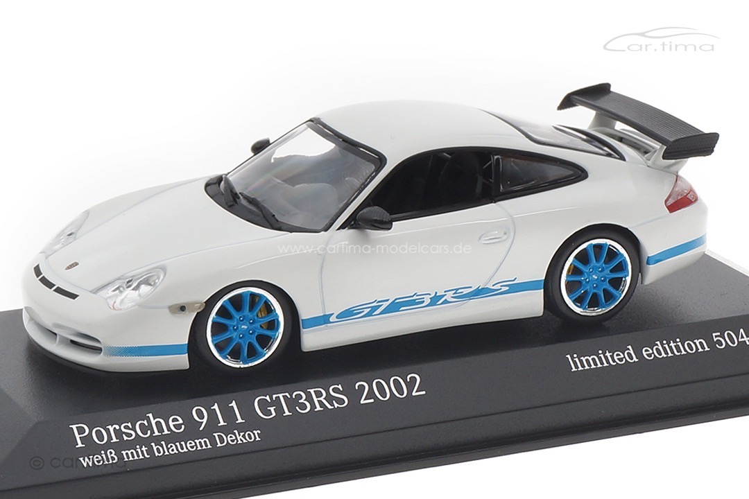 Porsche 911 (996) GT3 RS weiß/blau Minichamps 1:43 403062029 Porsche 911 (996) GT3 RS weiß/blau Minichamps 1:43 403062029