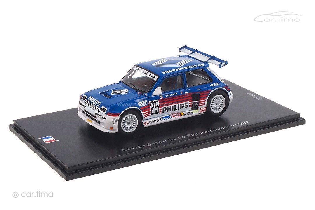 Renault 5 Maxi Turbo Superproduction 1987 Erik Comas Spark 1:43 SF055 Renault 5 Maxi Turbo Superproduction 1987 Erik Comas Spark 1:43 SF055
