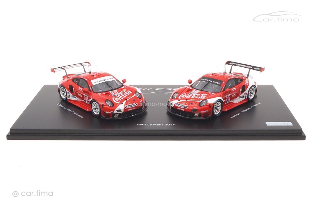 Set Porsche 911 RSR Coca-Cola Petit Le Mans 2019 Spark 1:43 WAP0209100NSET Set Porsche 911 RSR Coca-Cola Petit Le Mans 2019 Spark 1:43 WAP0209100NSET