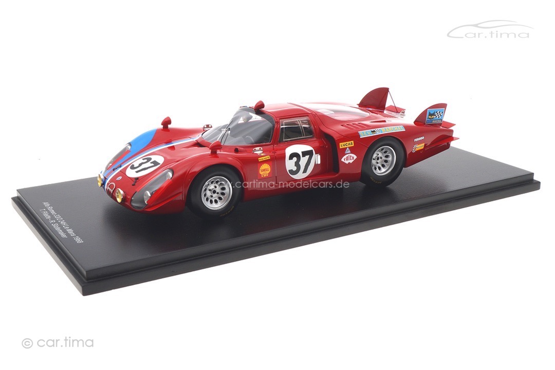 Alfa Romeo 33/2 24h Le Mans 1968 Pilette/Slotemaker Spark 1:18 18S512 Alfa Romeo 33/2 24h Le Mans 1968 Pilette/Slotemaker Spark 1:18 18S512