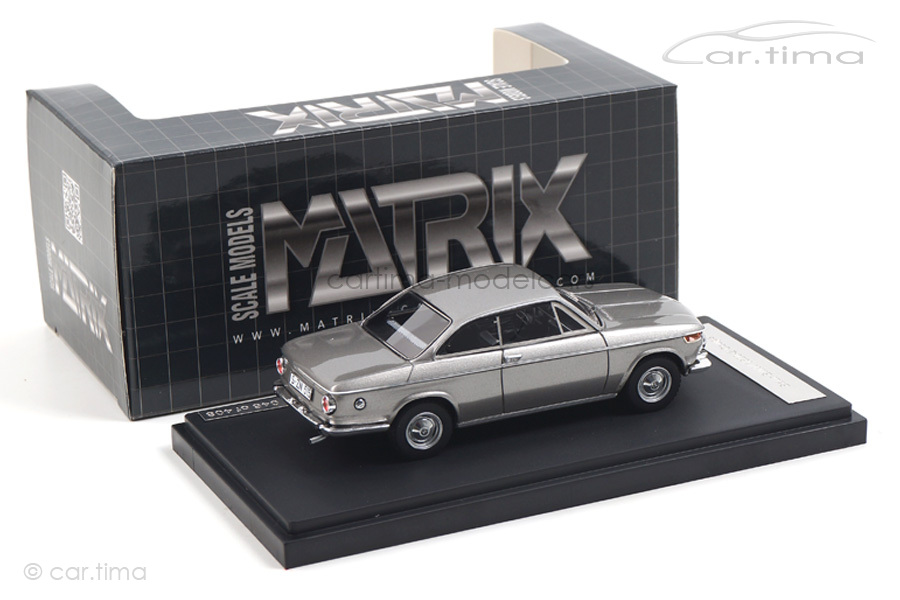 BMW 1602 Baur Coupe 1967 silber Matrix 1:43 MX30202-012