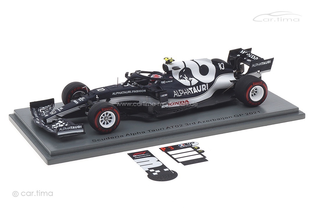 AlphaTauri AT02 GP Azerbaijan 2021 Pierre Gasly / pit board Spark 1:43 S7668 AlphaTauri AT02 GP Azerbaijan 2021 Pierre Gasly / pit board Spark 1:43 S7668