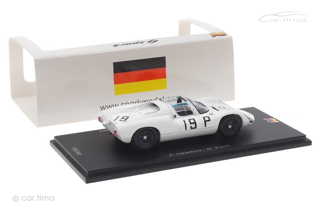 Porsche 910 1000km Nürburgring 1967 Hawkins/Koch Spark 1:43 SG819 Porsche 910 1000km Nürburgring 1967 Hawkins/Koch Spark 1:43 SG819