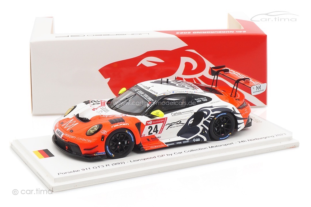 Porsche 911 GT3 R 24h Nürburgring 2023 Campbell/Kolb/Jaminet/Pilet Spark 1:43 FF025