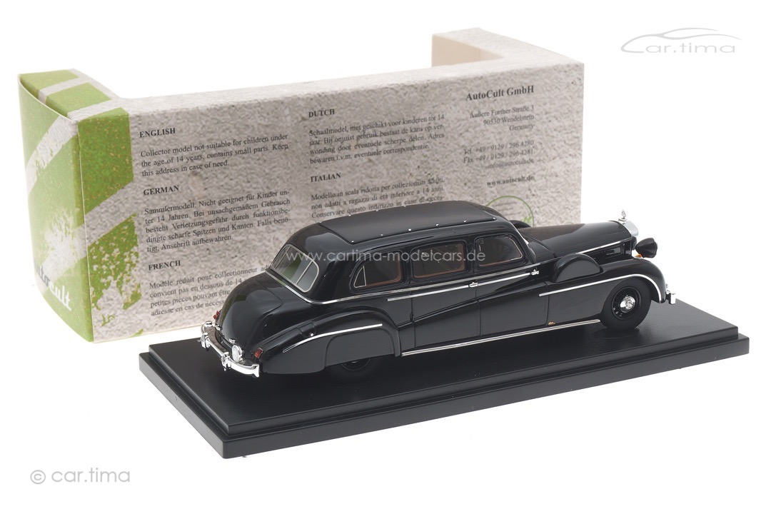 Maybach SW 38/42 Pullman-Limousine Spohn 1940 schwarz autocult 1:43 05043 Maybach SW 38/42 Pullman-Limousine Spohn 1940 schwarz autocult 1:43 05043