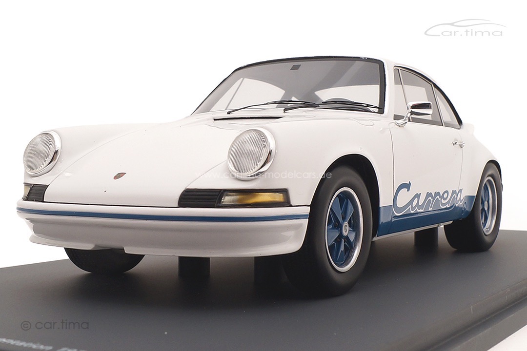 Porsche 911 Carrera RS 2,7 Präsentation 1972 weiß/blau Schuco 1:18 18U00062