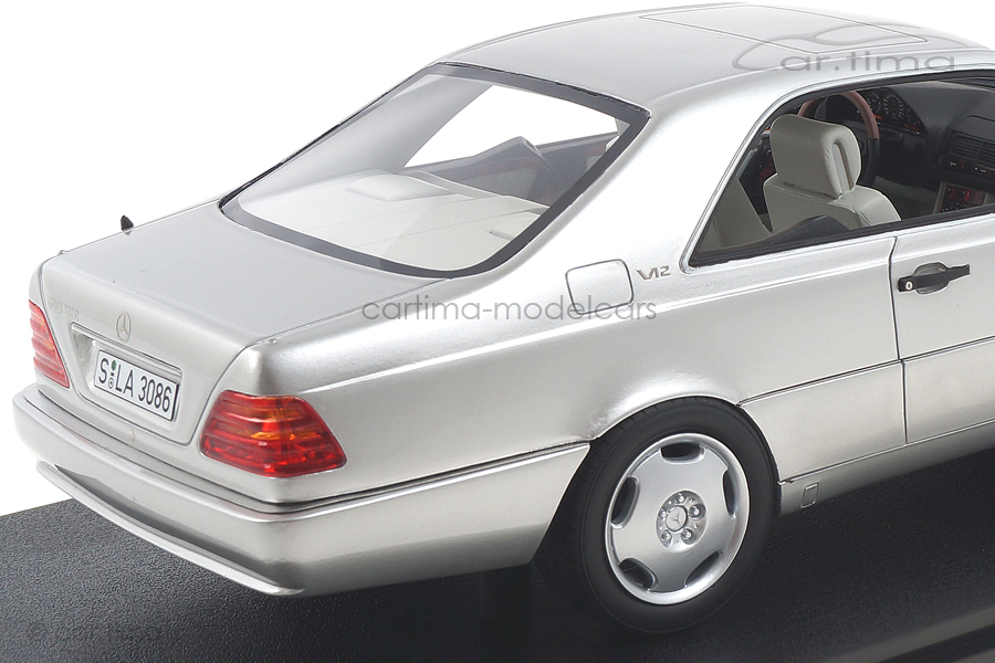 Mercedes-Benz 600 SEC C140 silber Cult Models 1:18 CML079-1