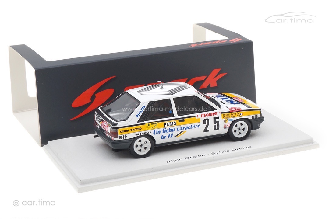 Renault 11 Turbo Rallye Monte Carlo 1986 Oreille/Oreille Spark 1:43 S5570 Renault 11 Turbo Rallye Monte Carlo 1986 Oreille/Oreille Spark 1:43 S5570