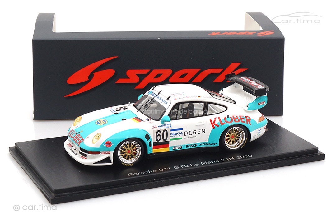 Porsche 911 (993) GT2 24h Le Mans 2000 Kendall/Slater/von Gartzen Spark 1:43 S9936