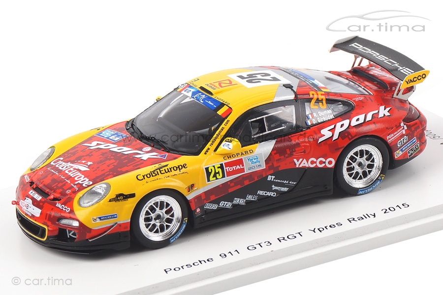 Porsche 911 (997 II) GT3 RGT Ypres Rally 2015 Dumas/Giraudet Spark 1:43 SB104
