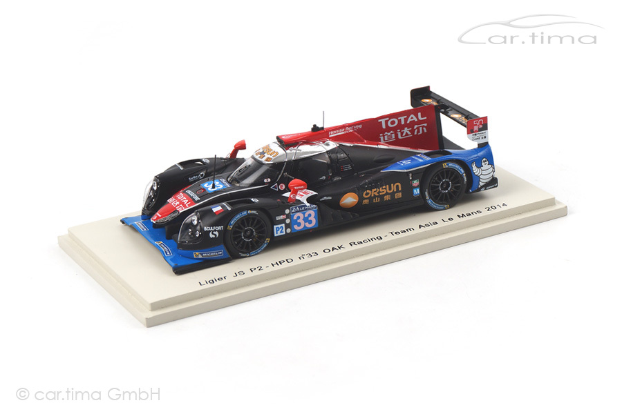 Ligier JS P2-HPD 24h Le Mans 2014 Cheng/Fong/Tung Spark 1:43 S4214