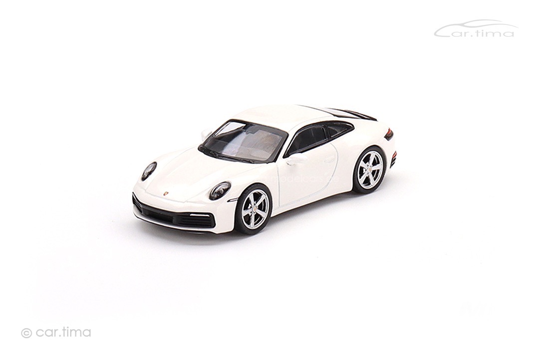 Porsche 911 (992) Carrera S weiß MINI GT 1:64 MGT00380-L