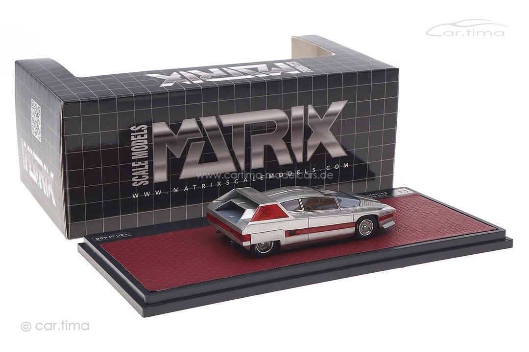 Alfa Romeo Navajo Bertone Concept 1976 silber Matrix 1:43 MX50102-121