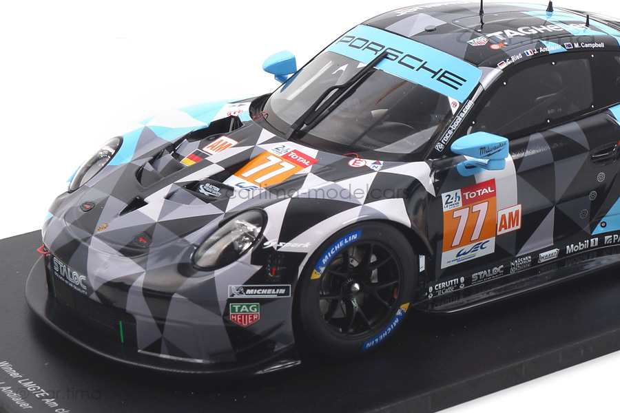 Porsche 911 RSR Winner LMGTE AM 24h Le Mans 2018 Andlauer/Campbell/Ried Spark 1:18 18S397