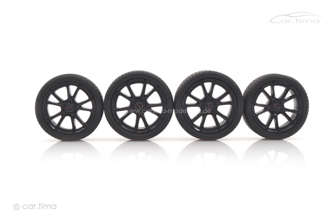 Radsatz/Wheel set TECHART Formula VI Race schwarz 1:18 CARXXX25012