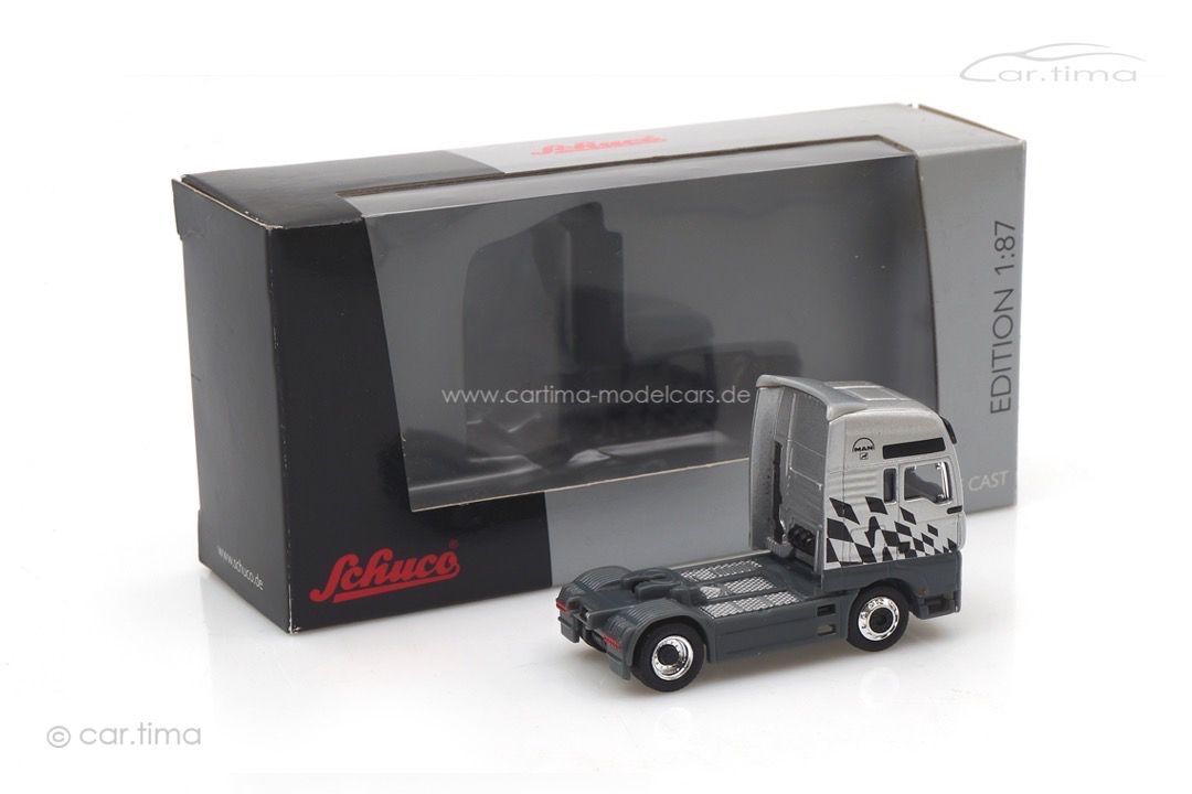 MAN TGA XXL Sattelzugmaschine silber Schuco 1:87 22636 MAN TGA XXL Sattelzugmaschine silber Schuco 1:87 22636