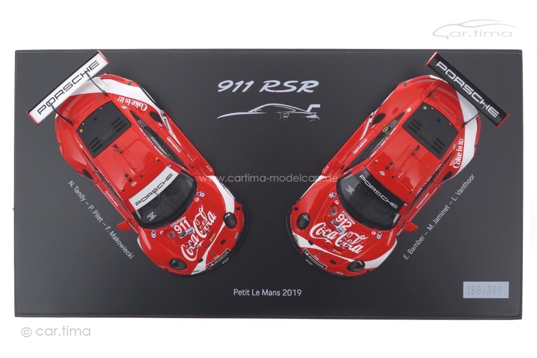 Set Porsche 911 RSR Coca-Cola Petit Le Mans 2019 Spark 1:43 WAP0209100NSET Set Porsche 911 RSR Coca-Cola Petit Le Mans 2019 Spark 1:43 WAP0209100NSET