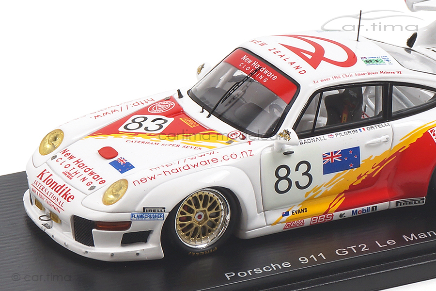 Porsche 911 GT2 24h Le Mans 1996 Ortelli/Pilgrim/Bagnall Spark 1:43 S5528 Porsche 911 GT2 24h Le Mans 1996 Ortelli/Pilgrim/Bagnall Spark 1:43 S5528