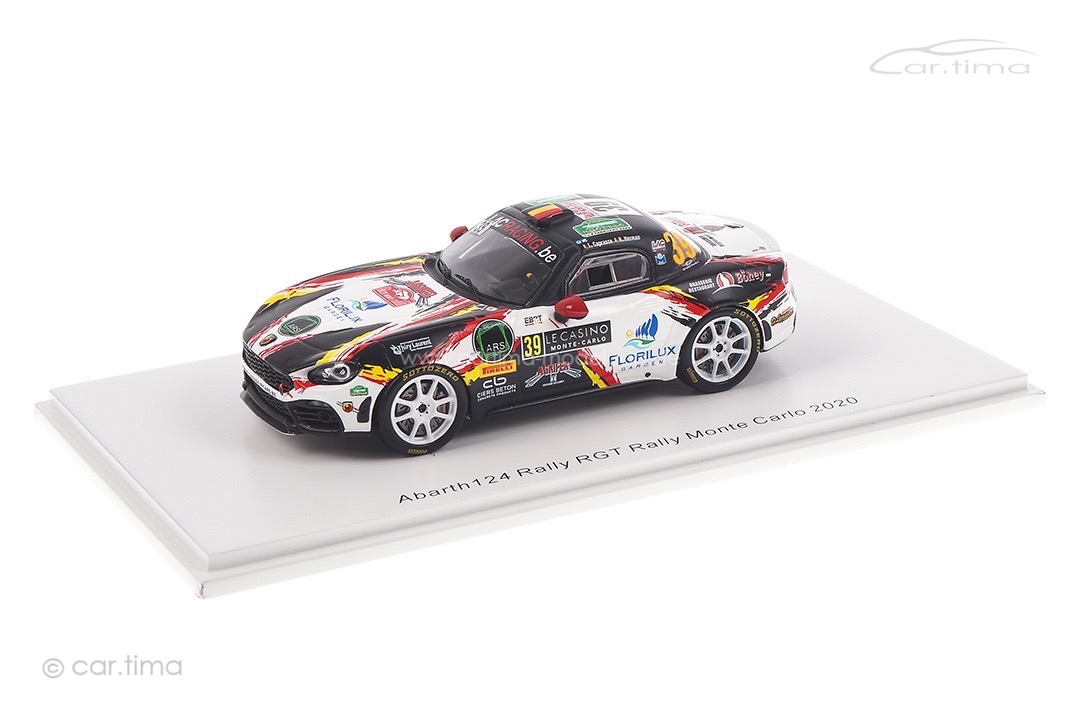 Abarth 124 Rally RGT Rallye Monte Carlo 2020 Caprasse/Herman Spark 1:43 S6565 Abarth 124 Rally RGT Rallye Monte Carlo 2020 Caprasse/Herman Spark 1:43 S6565