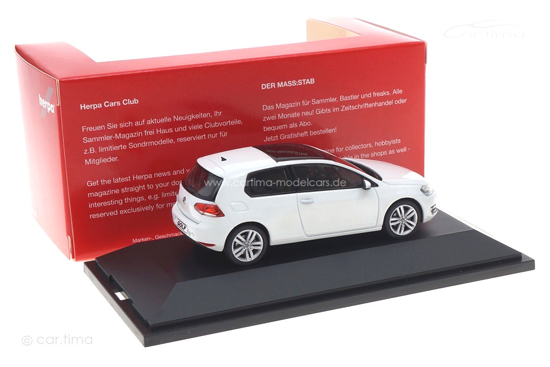 VW Golf VII Pure white Herpa 1:43 070690 VW Golf VII Pure white Herpa 1:43 070690