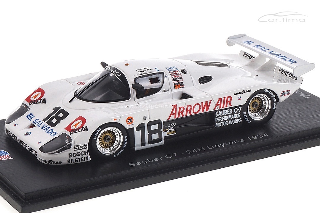 Sauber C7 24h Daytona 1984 Fomfor/Naon/Montoya/Valiente Spark 1:43 US139 Sauber C7 24h Daytona 1984 Fomfor/Naon/Montoya/Valiente Spark 1:43 US139