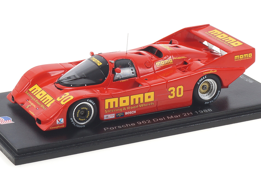Porsche 962 2h Del Mar 1988 Moretti/Phillips Spark 1:43 US087 Porsche 962 2h Del Mar 1988 Moretti/Phillips Spark 1:43 US087