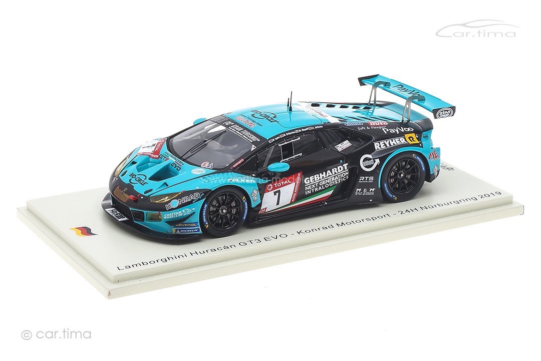 Lamborghini Huracán GT3 EVO 24h Nürburgring 2019 Mapelli/di Martino/Lyons Spark 1:43 SG576