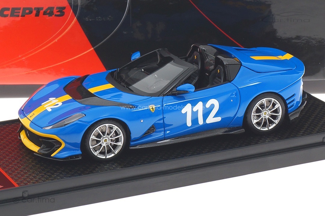 Ferrari 812 Competizione A French Racing Blue BBR 1:43 BBRC263Q Ferrari 812 Competizione A French Racing Blue BBR 1:43 BBRC263Q