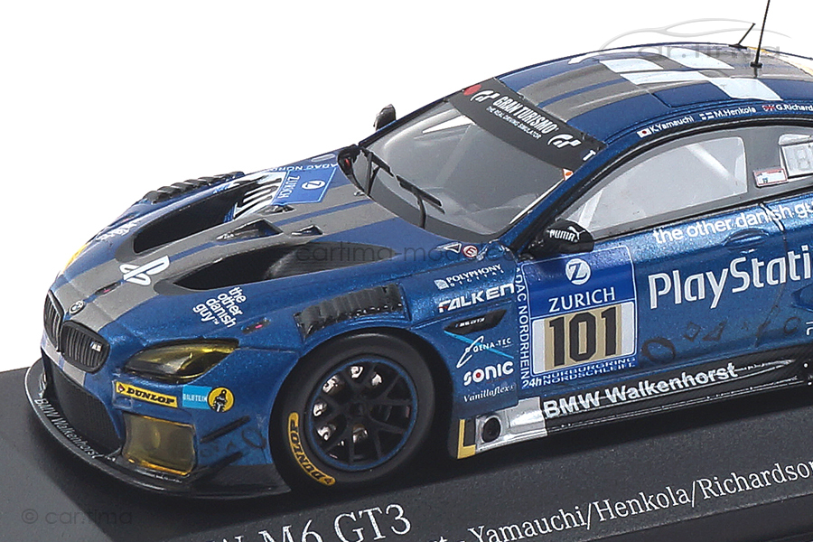 BMW M6 GT3 24h Nürburgring 2016 Henkola/Yamauchi/Sandritter Minichamps 1:43 437162601 BMW M6 GT3 24h Nürburgring 2016 Henkola/Yamauchi/Sandritter Minichamps 1:43 437162601