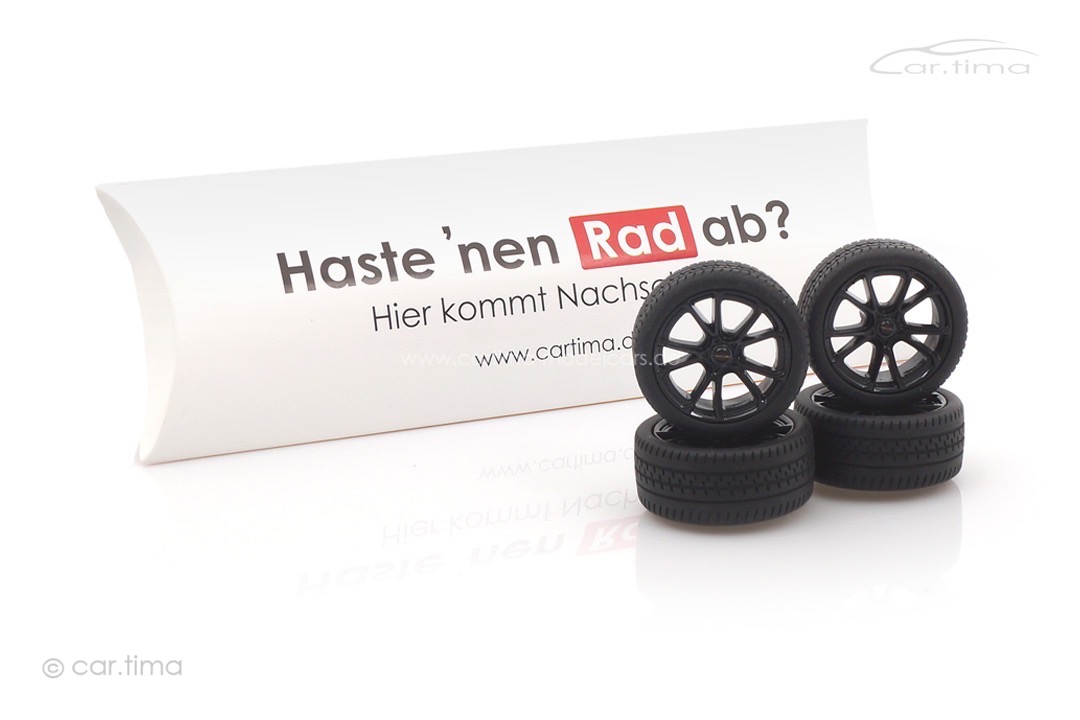 Radsatz/Wheel set TECHART Formula VI Race schwarz 1:18 CARXXX25012