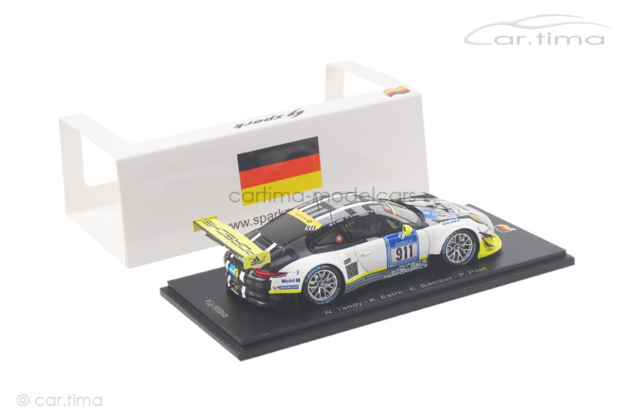 Porsche 911 (991) GT3 R 24h Nürburgring 2016 Bamber/Estre/Tandy/Pilet Spark 1:43 SG254 Porsche 911 (991) GT3 R 24h Nürburgring 2016 Bamber/Estre/Tandy/Pilet Spark 1:43 SG254