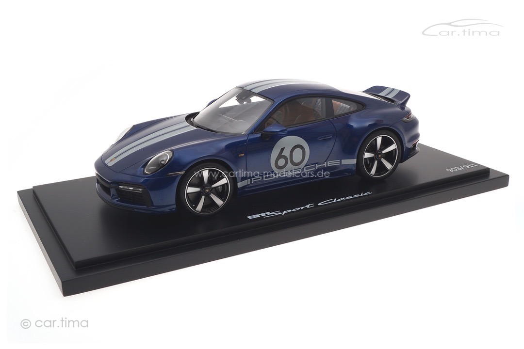 Porsche 911 (992) Sport Classic Enzianblaumet. Spark 1:18 WAP0210100PSCB