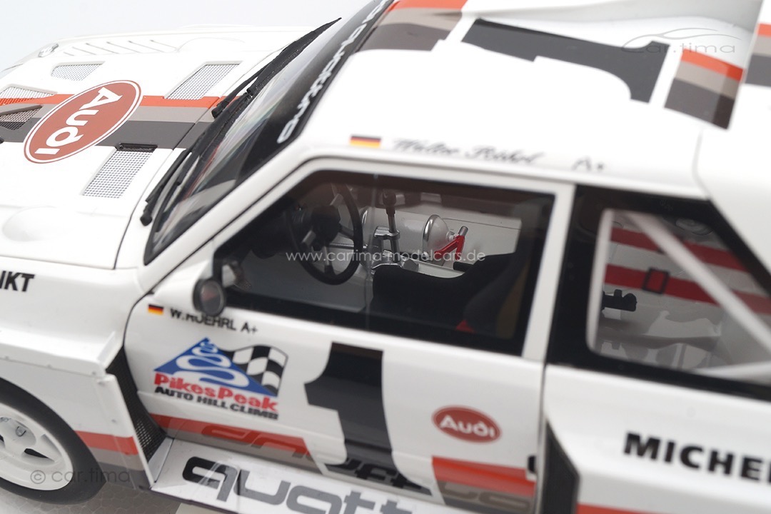 Audi Sport quattro S1 Winner Pikes Peak 1987 Walter Röhrl AUTOart 1:18 88700