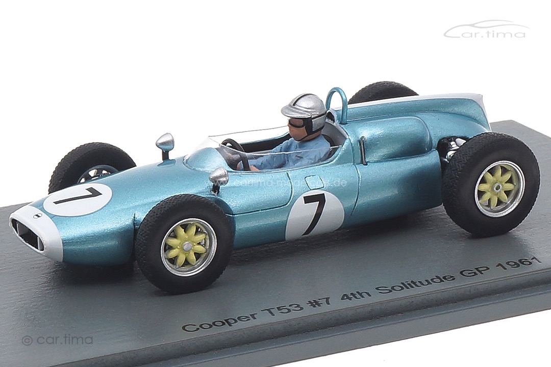 Cooper T53 GP Solitude 1961 Bruce McLaren Spark 1:43 S8066 Cooper T53 GP Solitude 1961 Bruce McLaren Spark 1:43 S8066