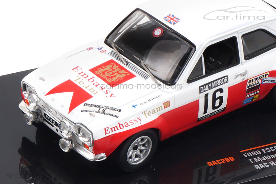 Ford Escort MK II RS 1600 RAC Rally 1971 Mäkinen/Liddon IXO 1:43 RAC260 Ford Escort MK II RS 1600 RAC Rally 1971 Mäkinen/Liddon IXO 1:43 RAC260