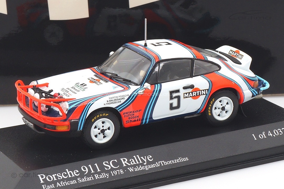 Porsche 911 SC Rallye Safari 1978 Waldegaard/Thorszelius Minichamps 1:43 400786205