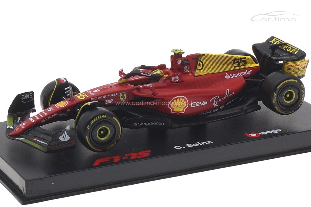 Ferrari F1-75 GP Monza 2022 Carlos Sainz Bburago 1:43 18-36831SA Ferrari F1-75 GP Monza 2022 Carlos Sainz Bburago 1:43 18-36831SA
