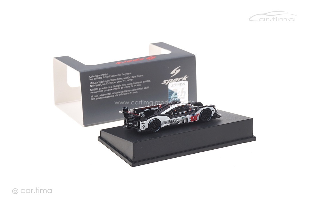 Porsche 919 Hybrid 24h Le Mans 2016 Bernhard/Hartley/Webber Spark 1:87 87S139