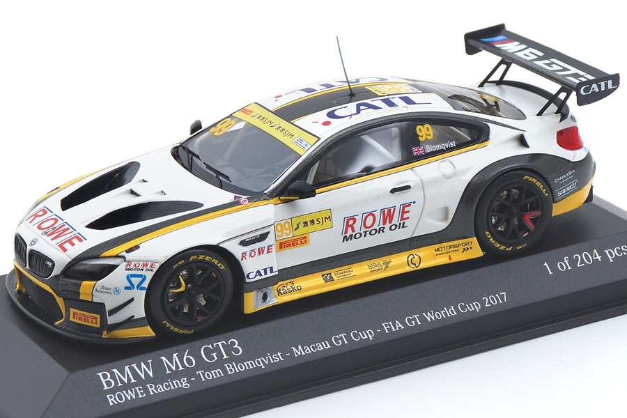 BMW M6 GT3 Macau GT Cup 2017 Tom Blomqvist Minichamps 1:43 437172689 BMW M6 GT3 Macau GT Cup 2017 Tom Blomqvist Minichamps 1:43 437172689