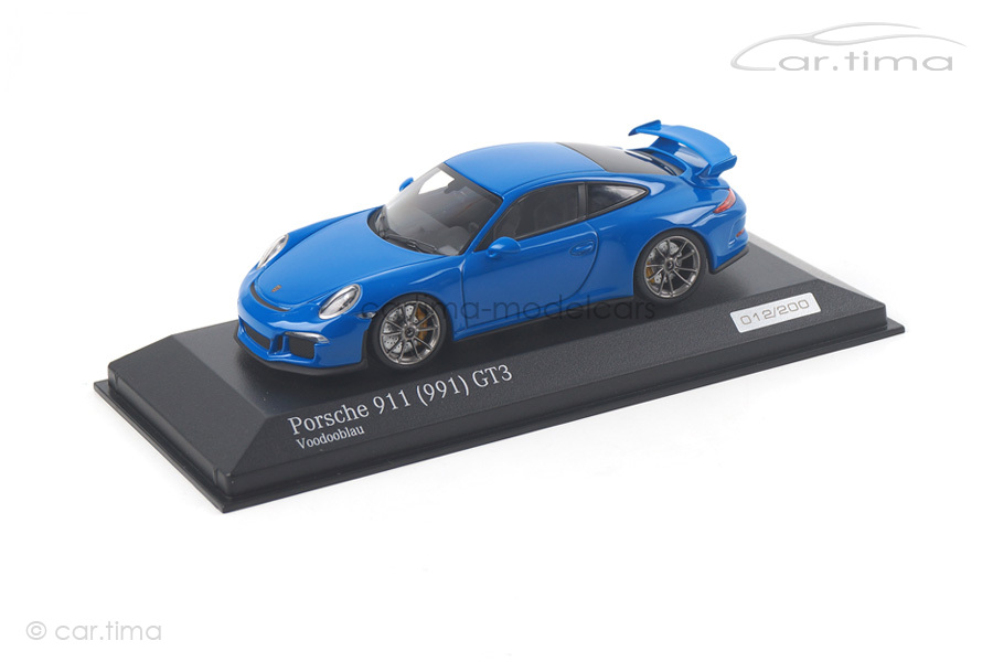 Porsche 911 (991) GT3 Voodoo blau Minichamps 1:43 CA04316084