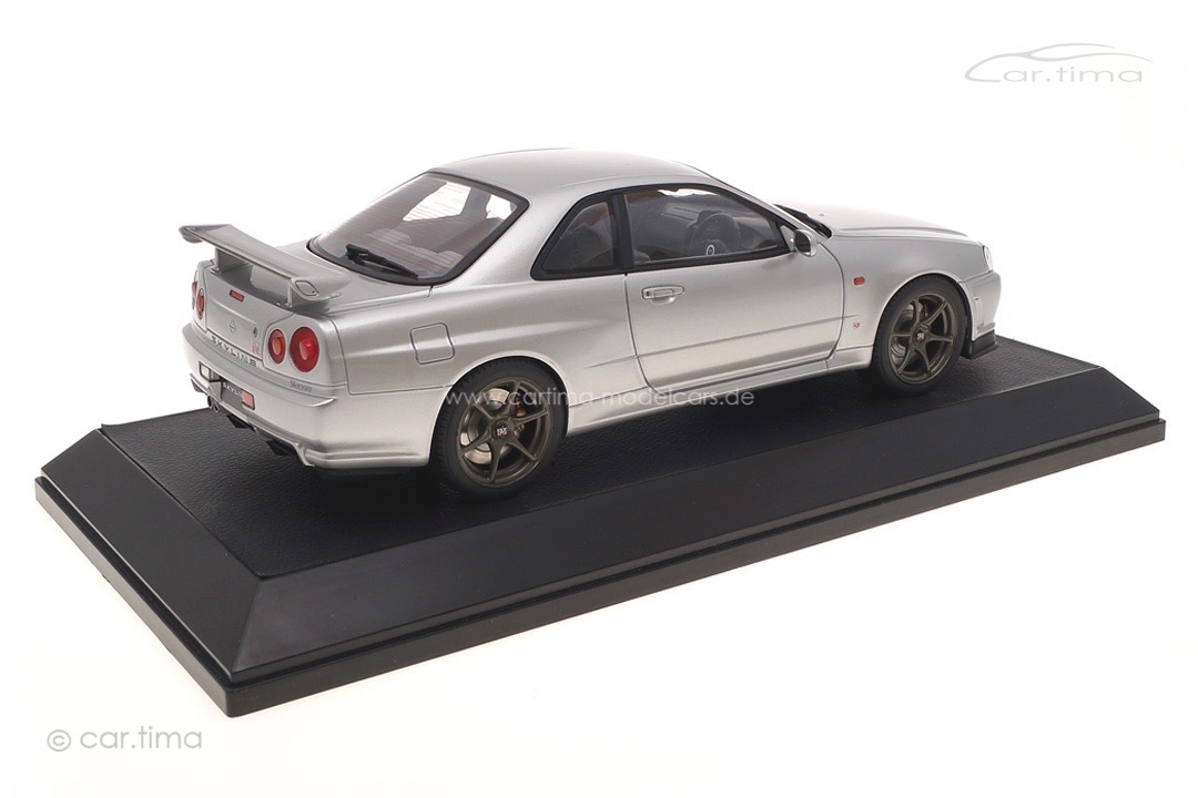 Nissan Skyline GT-R V-spec (BNR34) Sonic silver Hobby Japan 1:18 HJ1809S Nissan Skyline GT-R V-spec (BNR34) Sonic silver Hobby Japan 1:18 HJ1809S