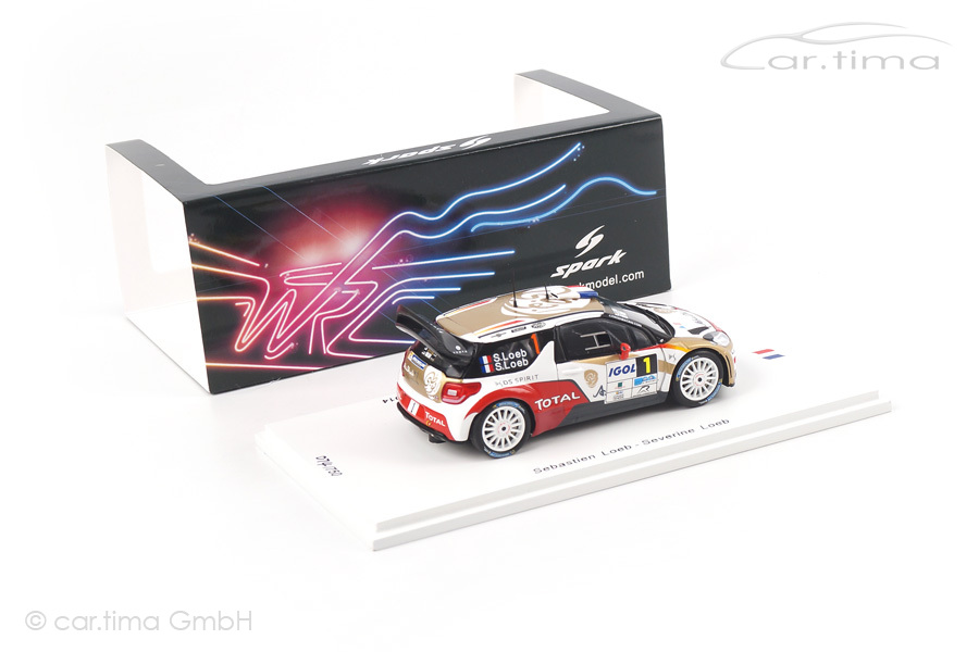 Citroen DS3 WRC Winner Rallye du Var 2014 Loeb/Loeb Spark 1:43 SF081 Citroen DS3 WRC Winner Rallye du Var 2014 Loeb/Loeb Spark 1:43 SF081