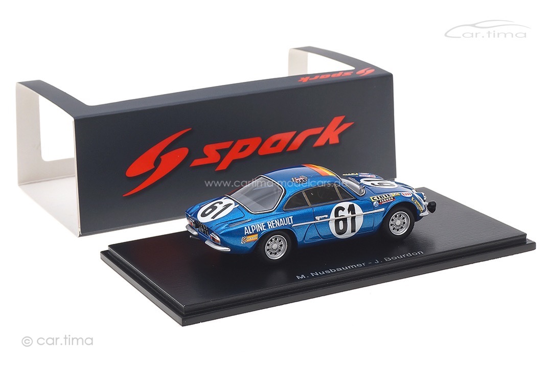 Alpine A110 24h Le Mans 1968 Bourdon/Nussbaumer Spark 1:43 S6102 Alpine A110 24h Le Mans 1968 Bourdon/Nussbaumer Spark 1:43 S6102